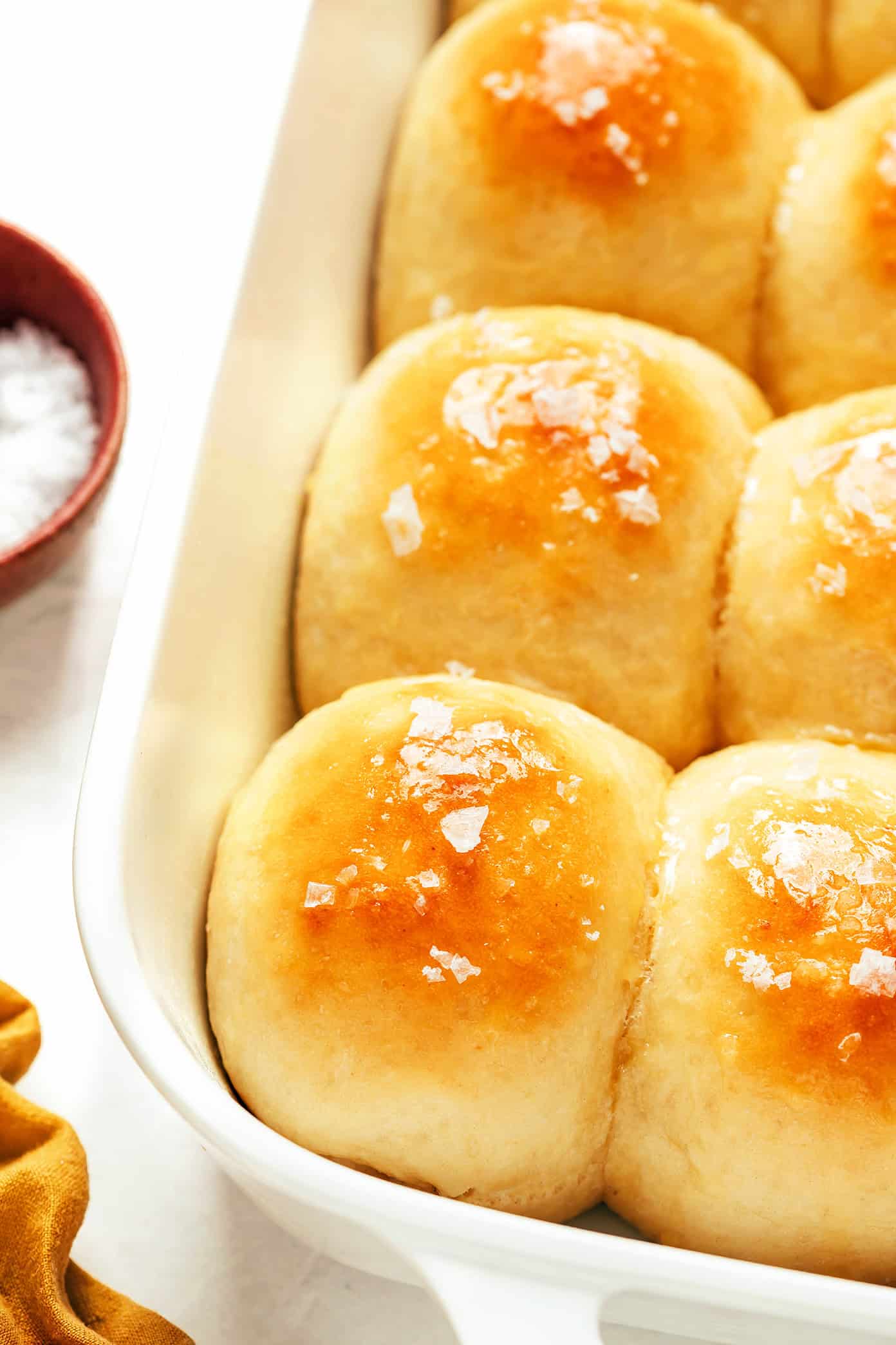 cottage cheese rolls with flaky sea salt